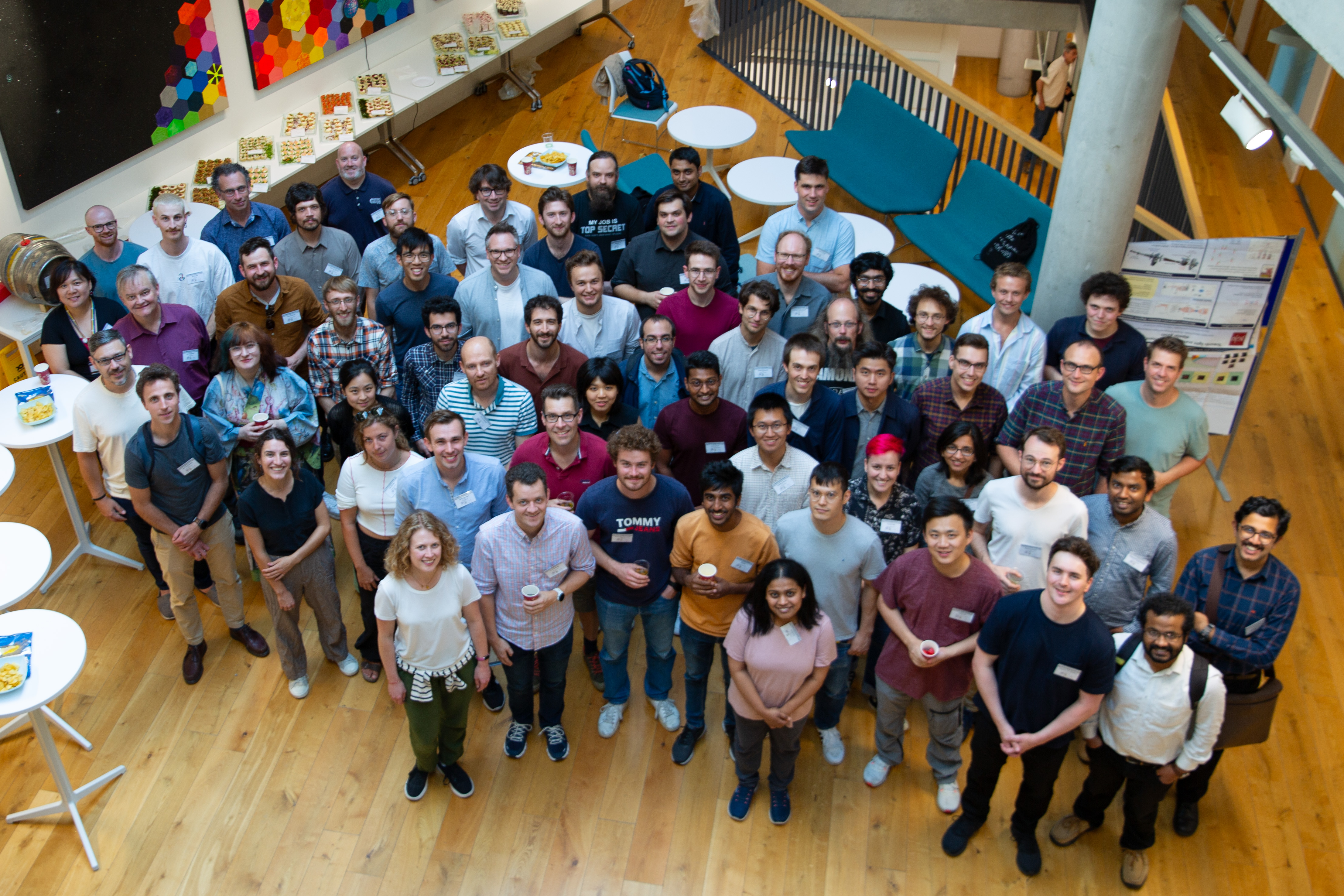 Group photo of conference delegates at the poster session.